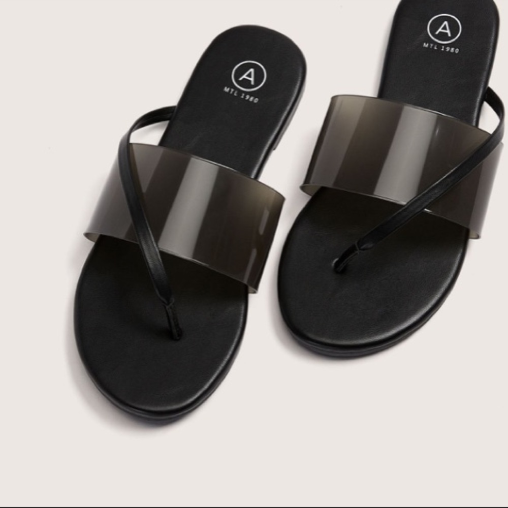 Wide Strappy Flat Sandal - Addition Elle Size 7